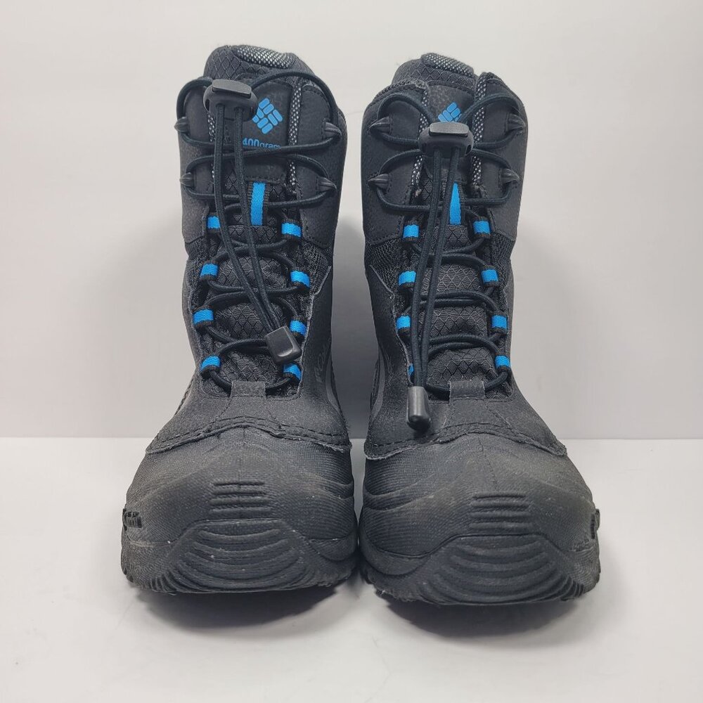 Columbia Bugaboot Plus IV Waterproof Youth Black Snow Boots BY5955-010 US Size 5 - Picture 3 of 11